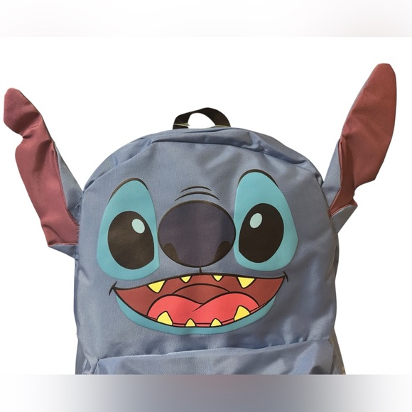 SOLD Bioworld Disney Stitch Fuzzy Figural Backpack - Picture 2 of 16